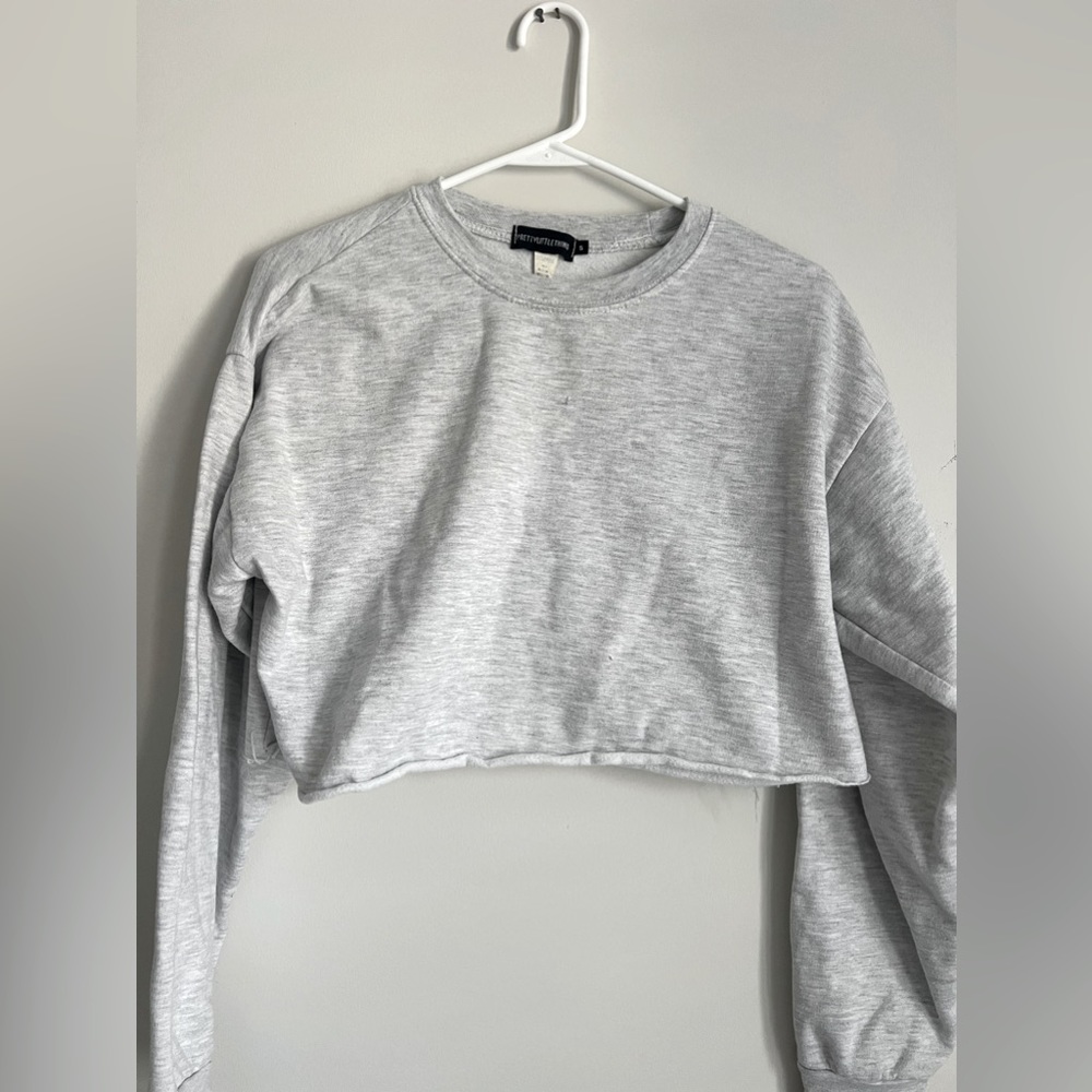 Pretty little thing cropped hoodie